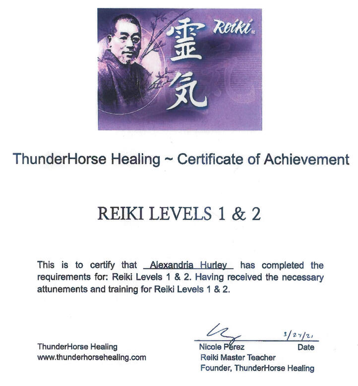Reiki Level 1 and 2 Reiki Level 1 and 2